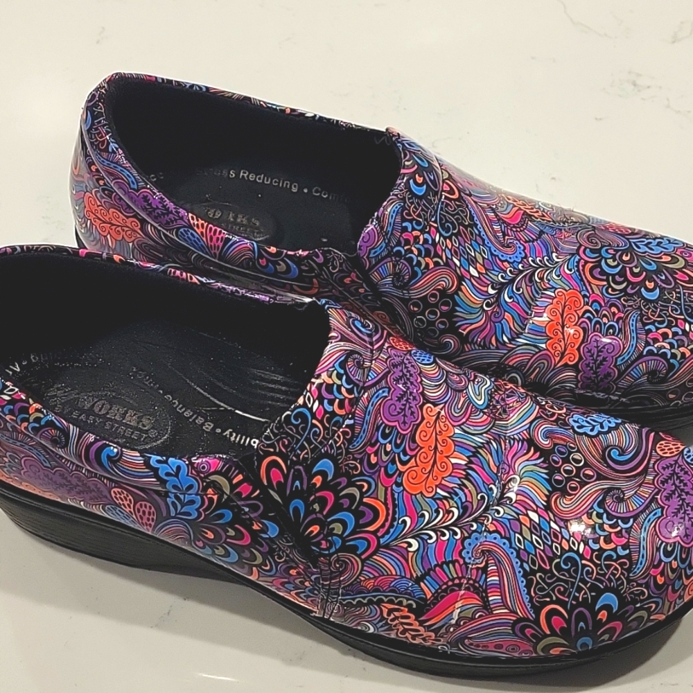 Easy Street Professional Slip Resistant Clogs, Easy Works,  Sz 8.5